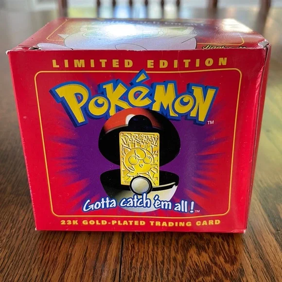 what does a gold pokemon card look like Pikachu - Pokemon Burger King Gold Card With Pokeball in box main image 0